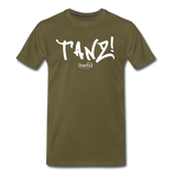 TANZ - by cgnfuchur.de - weißer Aufdruck - Unisex Premium T-Shirt - Khaki